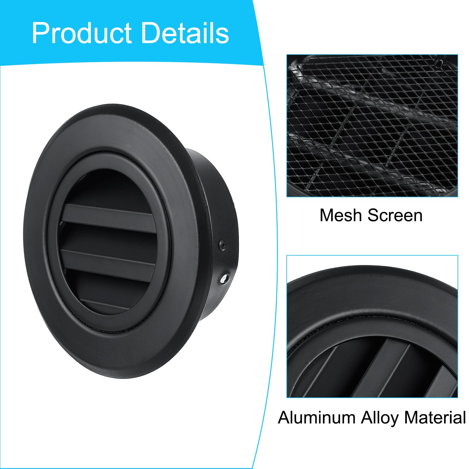 PATIKIL 4 Inch Soffit Vents - Image 3