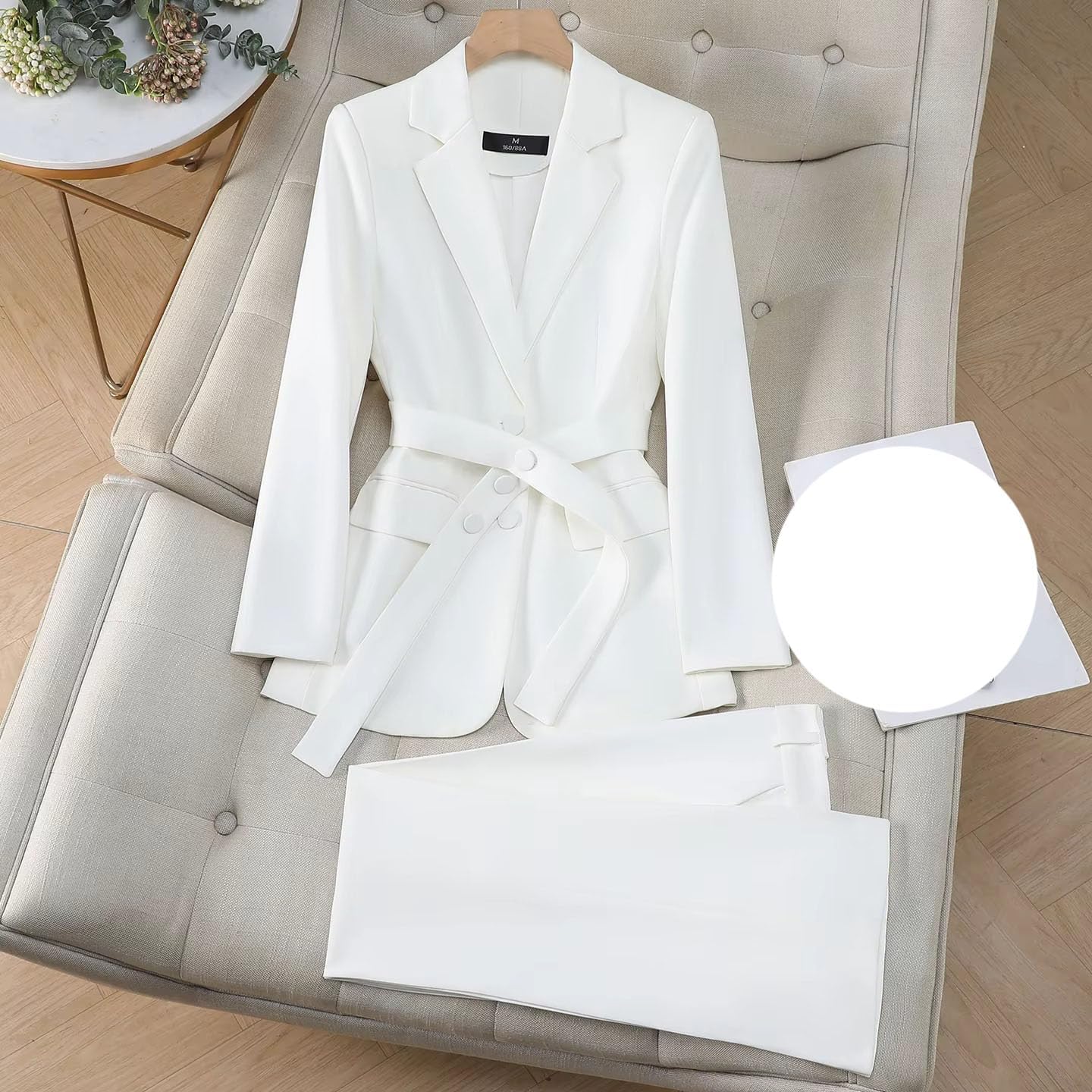 Women's Business Formal Pant Suit Set Blazer Pants Office Work Outfit