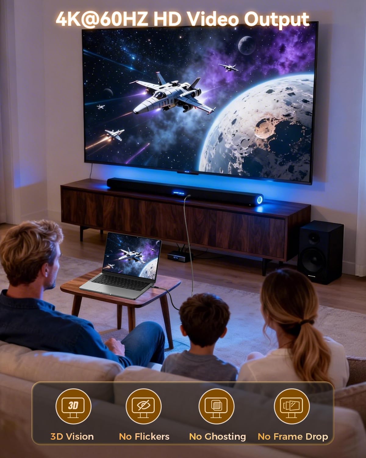 13ft 240W 20Gbps USB C to C Cable, Metal Braided Chew Proof, 4K@60Hz Video, Heavy Duty PD Fast Charging Cord for iPhone 17 Pro Max, MacBook, Monitor