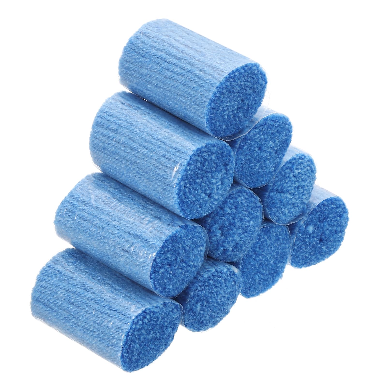 Patikil 10 Rolls Latch Hook Yarn Kit, Precut Rugs Yarn for Crochet DIY Tapestry Craft, Dark Blue