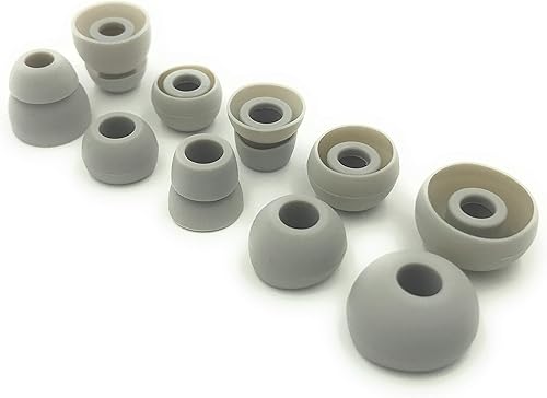 Miniatura 2 de Puntas de repuesto blancas para auriculares Beats Powerbeats3 inalámbricos intraurales - Pequeño, mediano, grande, doble brida y bi-tip (blanco)