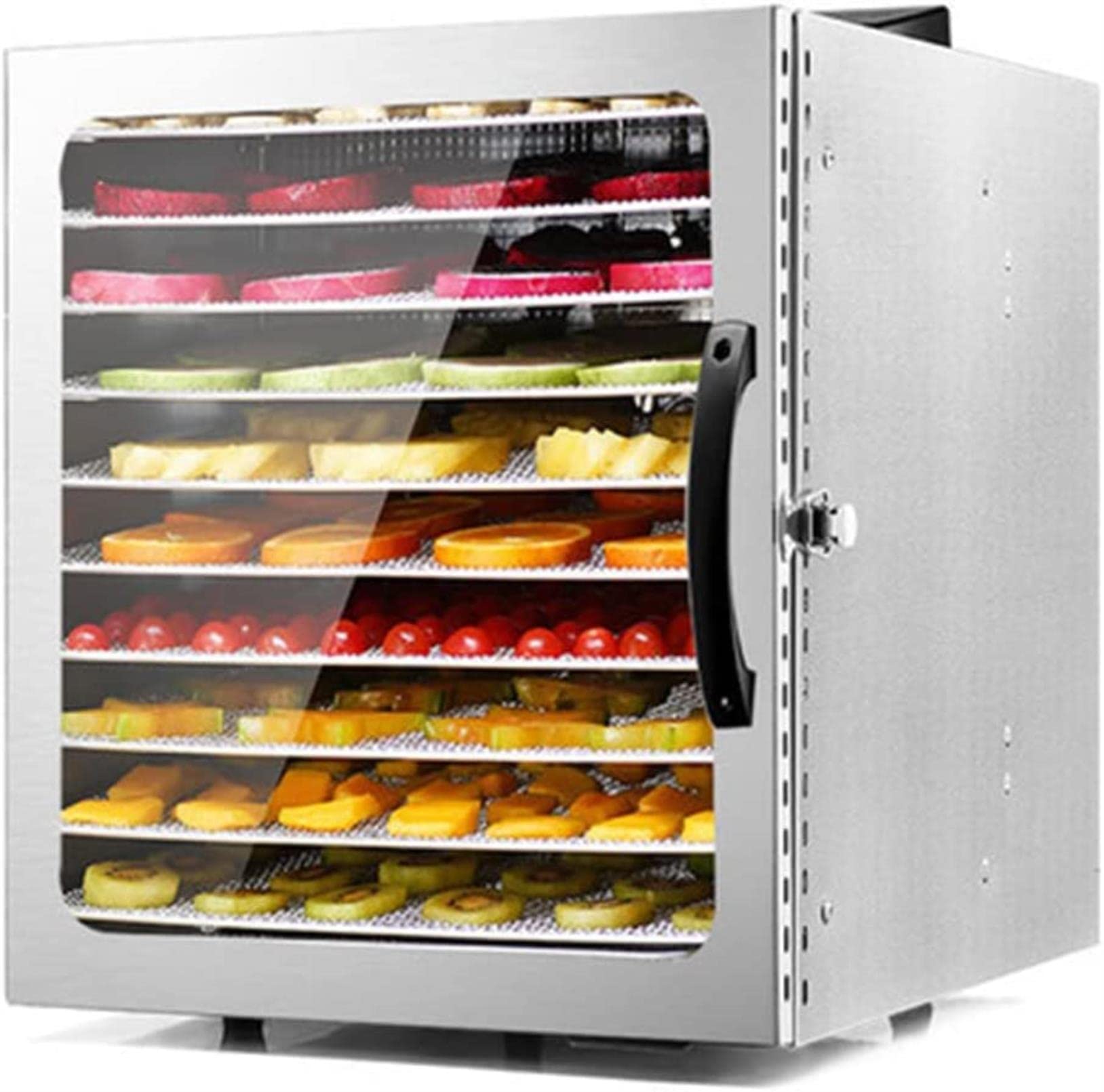 CRADZZA Food Dehydrator, 12 Stainless Steel Trays Dehydrator with Digital Display for Jerky, Fruit, Vegetable, Herb, Pet Treat