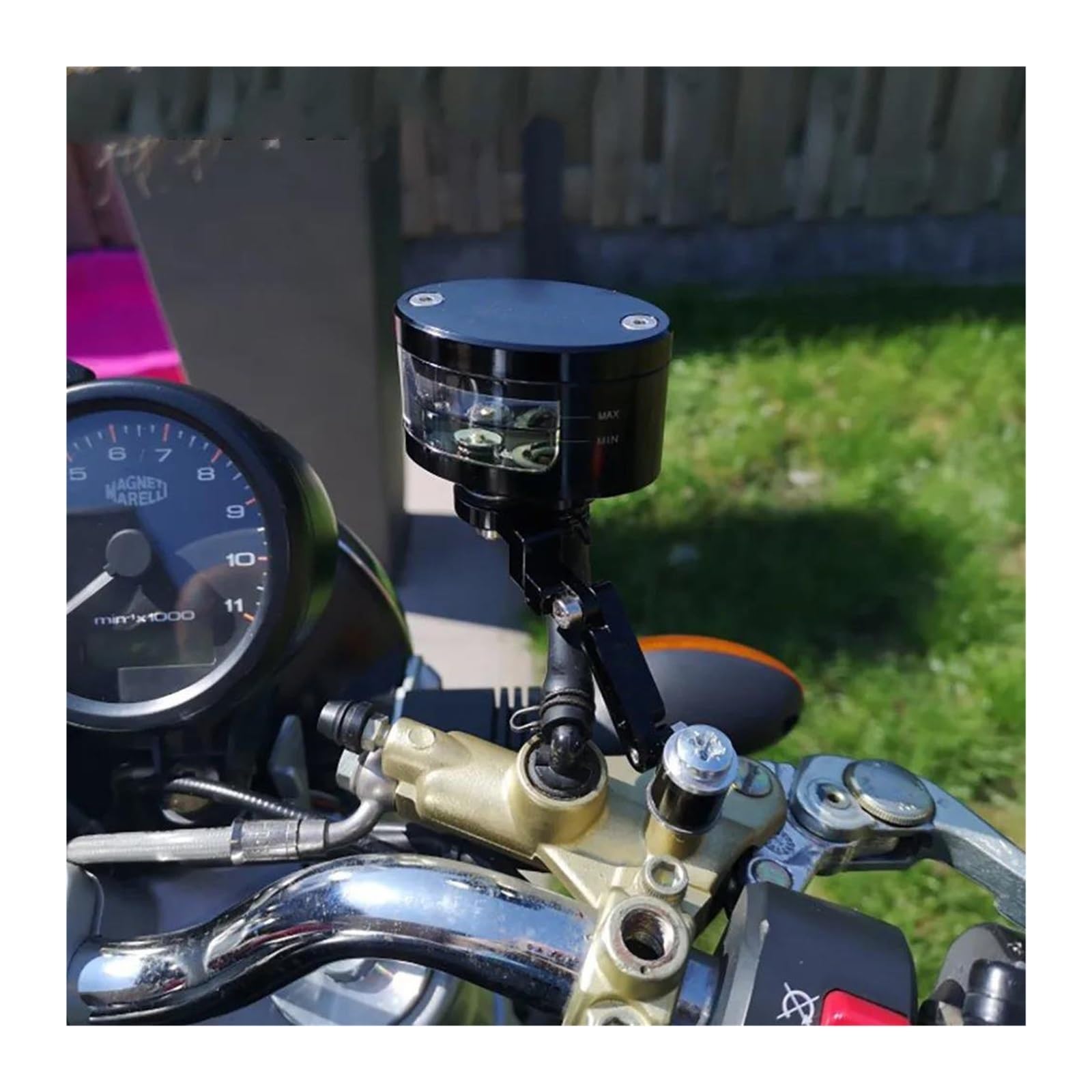 Vaschetta Olio Freni Coppa Olio PER KA&WASAKI Z Z750 Z300 Z650 750 Coppa Del Serbatoio Dell'olio Del Cilindro Del Serbatoio Della Frizione Del Freno Del Motociclo Del Motociclo Con Accessori Della Sta