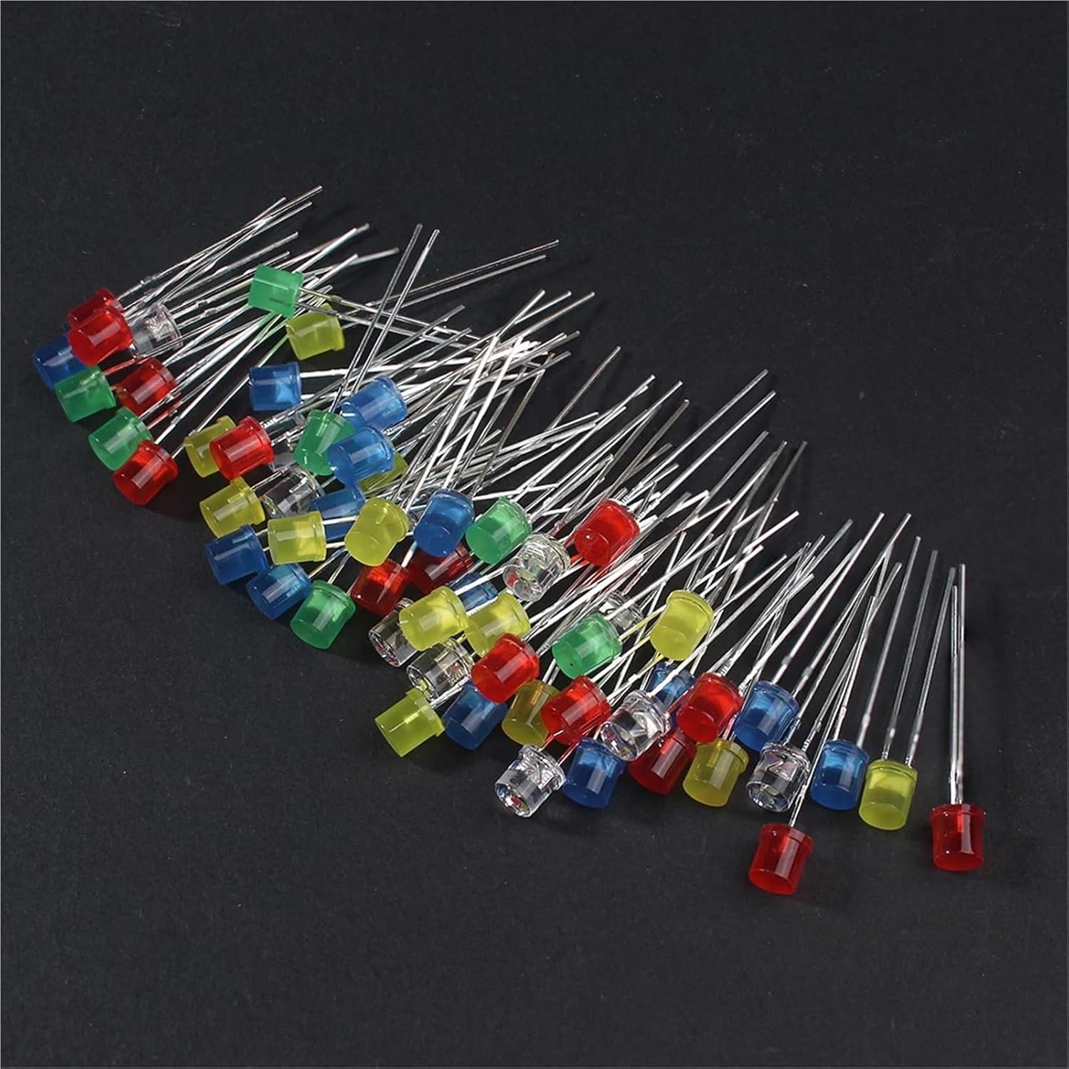 Individual Led Lights 5MM LED Lighting Diodes Flat-Top Diode F5 Lights Assortment Set(600pcs)
