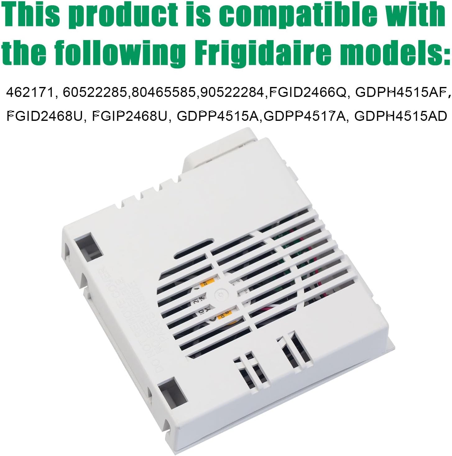5304523304 154861101 Dishwasher Vent Assembly Replacement for Frigidaire Kenmore Dishwashers White Fan Motor Parts 462171 60522285 80465585 154773301 154682301 2754419