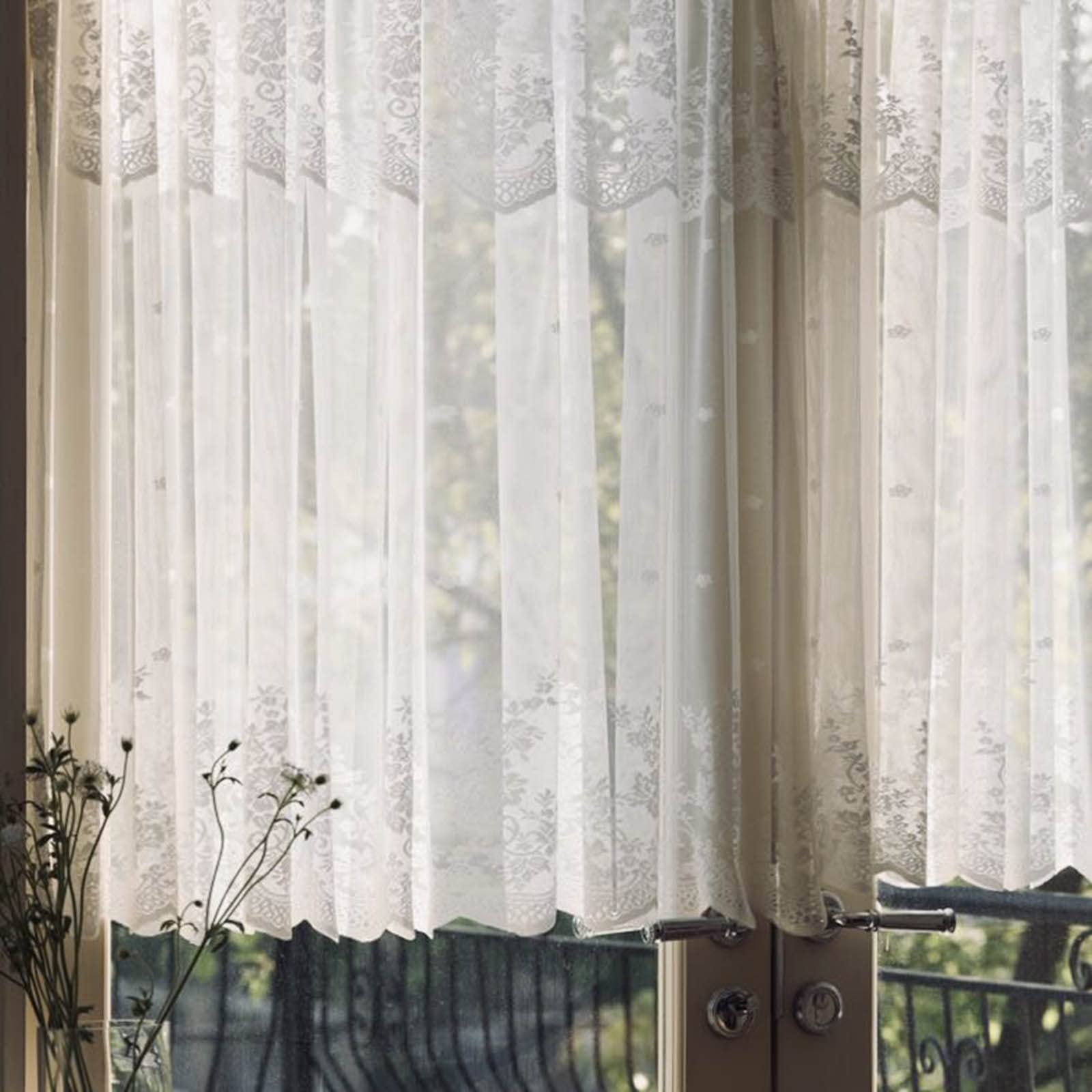Rideaux transparents en polyester à oeillets C 250x120cm