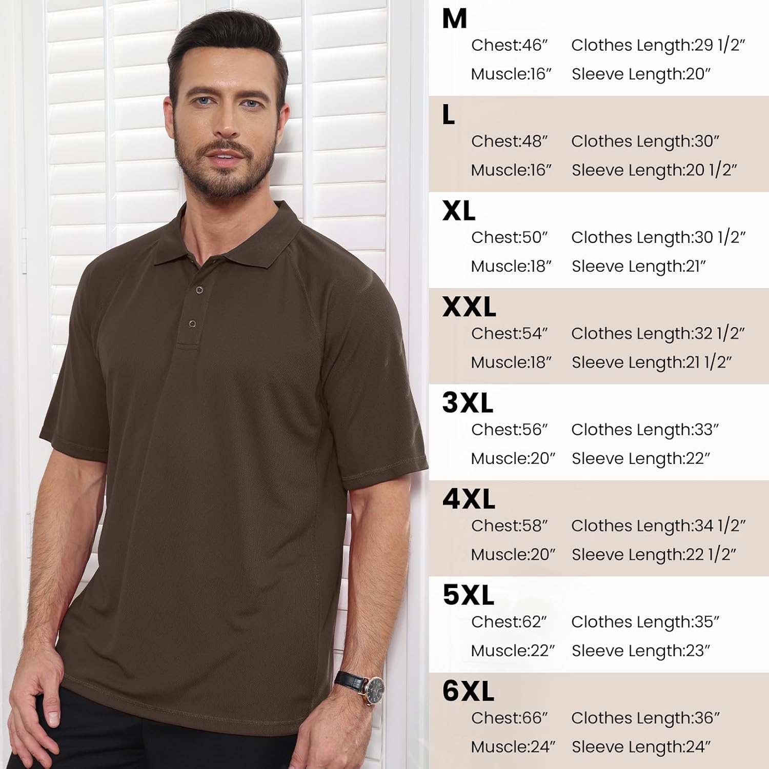 Corna Men's Golf Polo Shirts Short Sleeve Quick Dry Fit Moisture Wicking Running Athletic Big & Tall Performance Golf Shirts