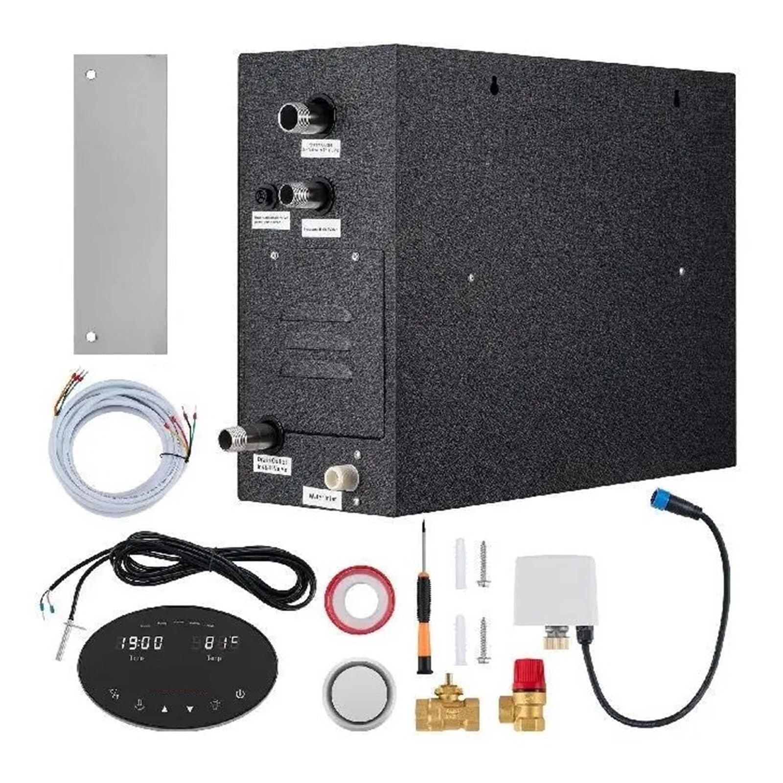 Generatore For Doccia A Vapore 10,5/12/15 KW Riscaldamento Segmentato E Personalizzazione Della Temperatura Timer 24 Ore Kit For Bagno Turco Stanza Di Casa(Type 2)