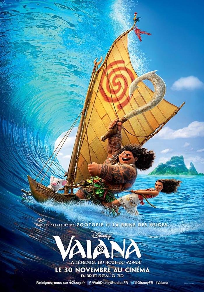 Vaiana, la légende du bout du monde + Raiponce + La Reine des neiges