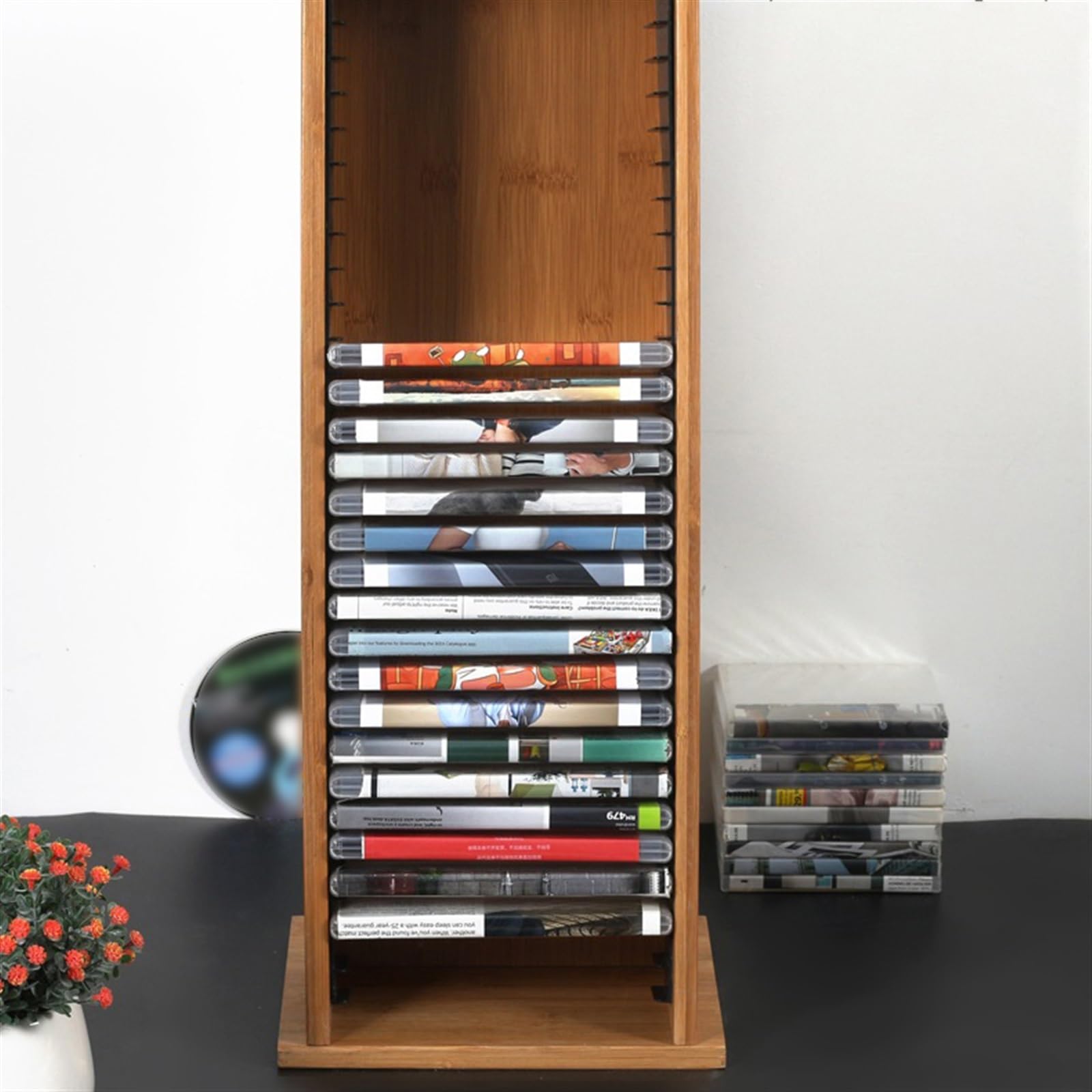 Ufficio Rack for dischi CD Disc Vinile di archiviazione Creativo Scaffale porta dischi