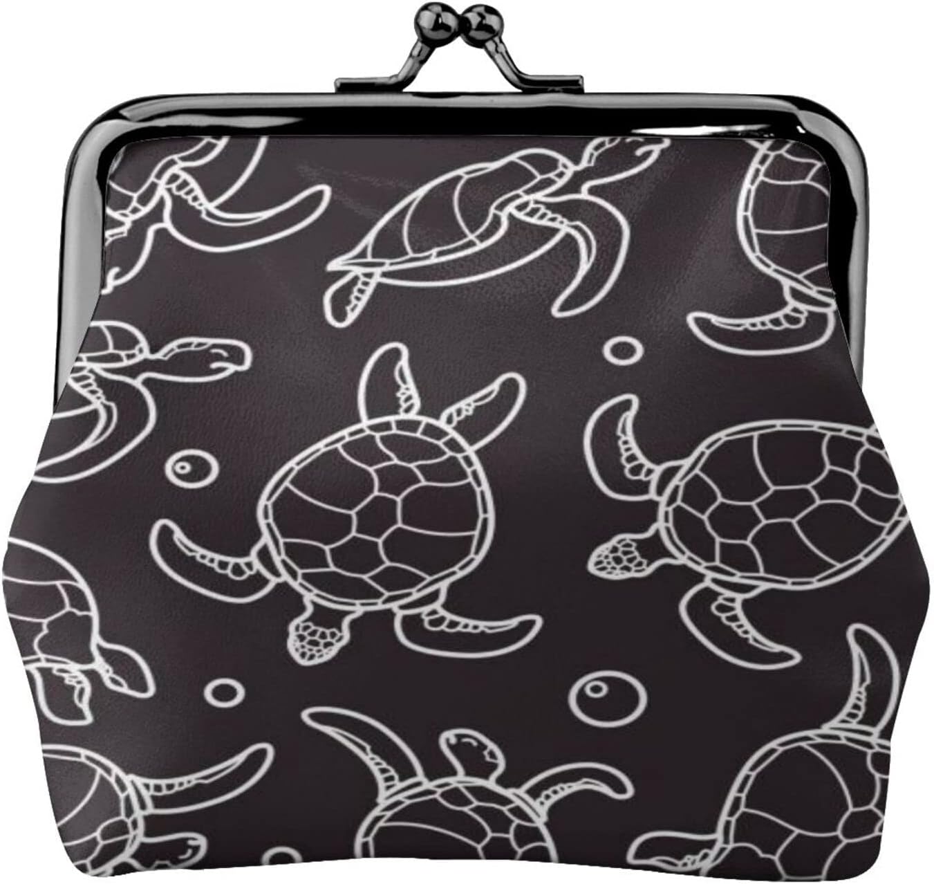 ELNX Münzbörse Aus PU-Leder - Kleine Geldbörse Mit Kussverschluss Für Münzen, Karten & Schlüssel