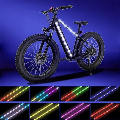 Luces LED de bicicleta para montar de noche, se pueden recortar, impermeables, para niños, adultos, niños y niñas