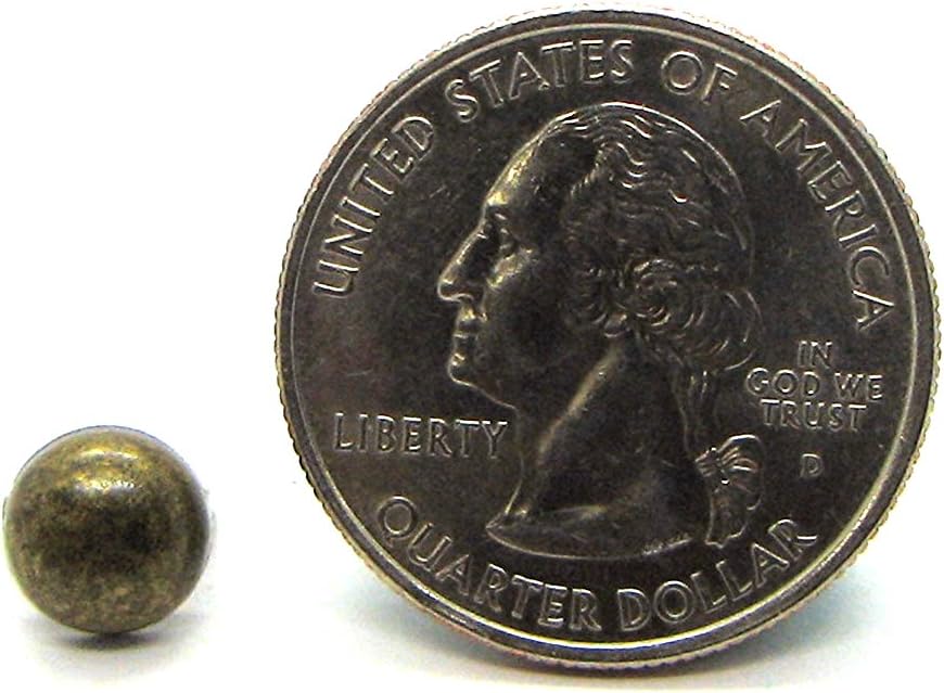 Small Antique Brass Dome Metal Studs - Size 8 - Ideally Used for Denim and Leather Work - Classic Two-Prong Studs - Pack of 500 studs and spikes