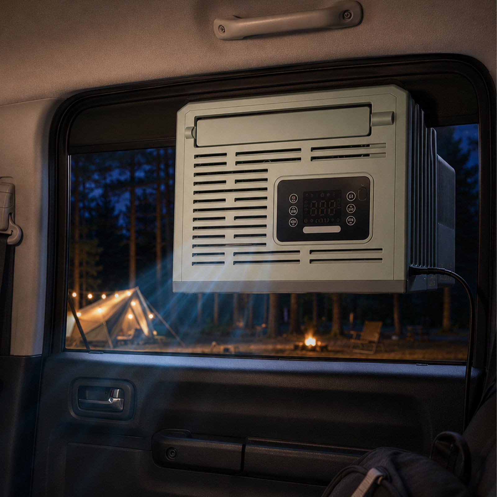 json2xml Camping Air Conditioner, 3412 BTU Cooling for Tents and Parked Trucks 48V-Version