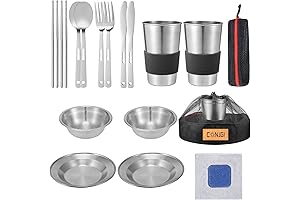 Camping Mess Kit for 2: The Complete Dining Solution for Outdoor Adventures