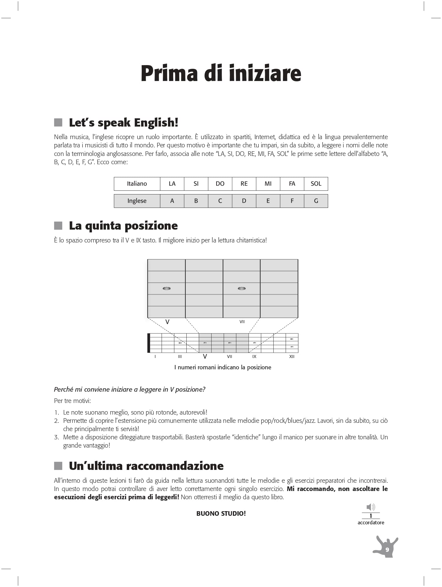 Reading for guitar, metodo di lettura per chitarristi. Nuova edizione con AUDIO in DOWNLOAD