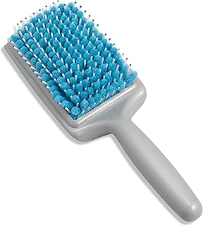 فرشاة تجفيف الشعر - شعيرات فريدة من المايكروفايبر فرشاة سريعة ولطيفة، توفر حماية من الحرارة والإشعاع للعناية بشعر صحي