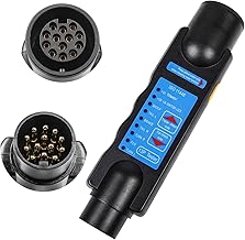 Tester per Rimorchio 13 Poli 12V - Strumento Di Diagnostica Circuito Di Cablaggio per Presa E Spina - Traino Luci Del Rimorchio