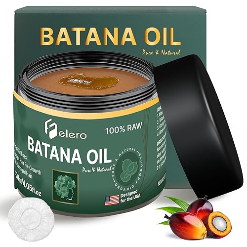 Aceite de batana crudo para el crecimiento del cabello, 4.05 onzas, tratamiento orgánico puro de Honduras por el Dr. Sebi para prevenir la pérdida