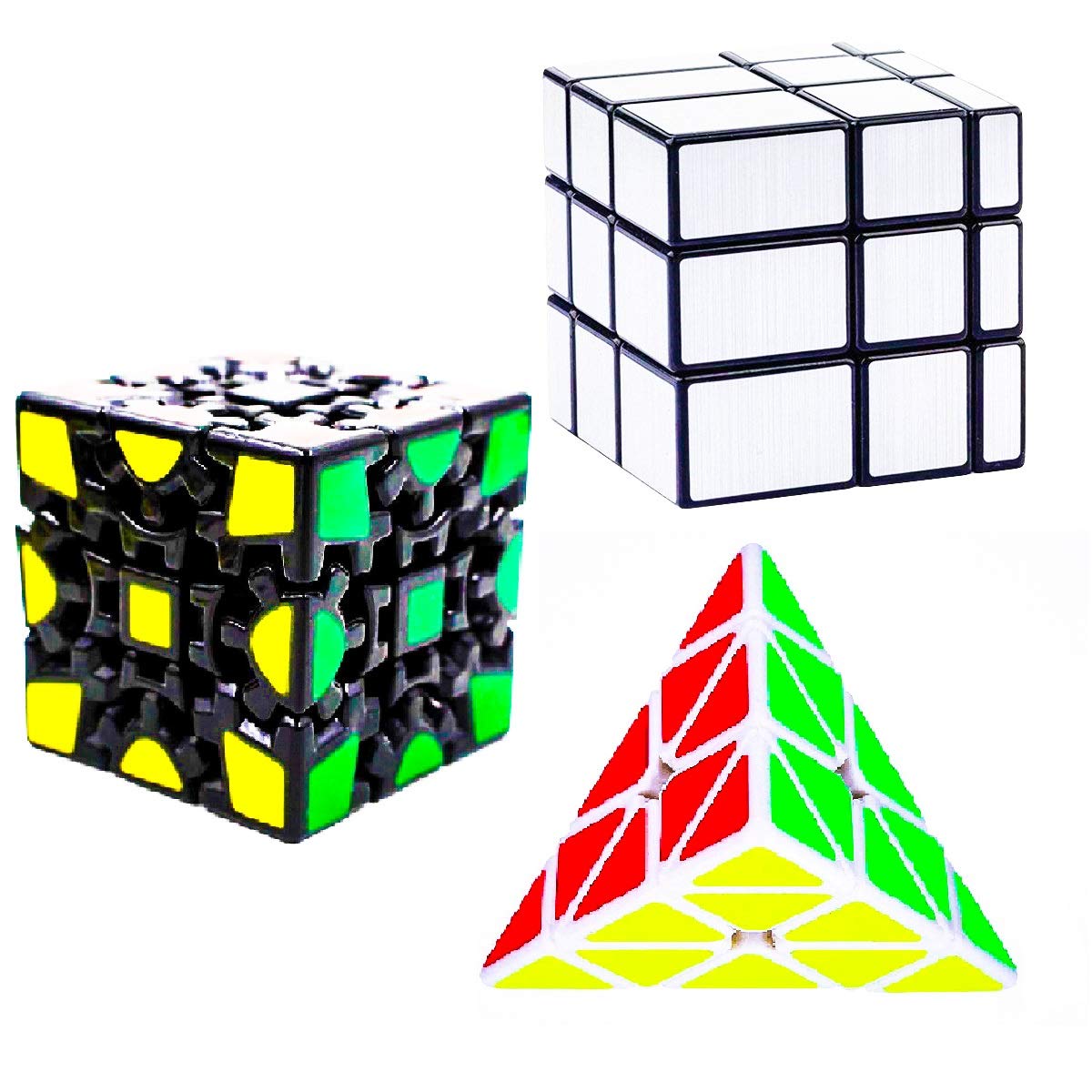 D ETERNAL Speed Cube Combo Set of Gear Cube Pyraminx Triangle& Mirror Puzzle (B07TPSLJQC) Amazon Price History, Amazon Price Tracker