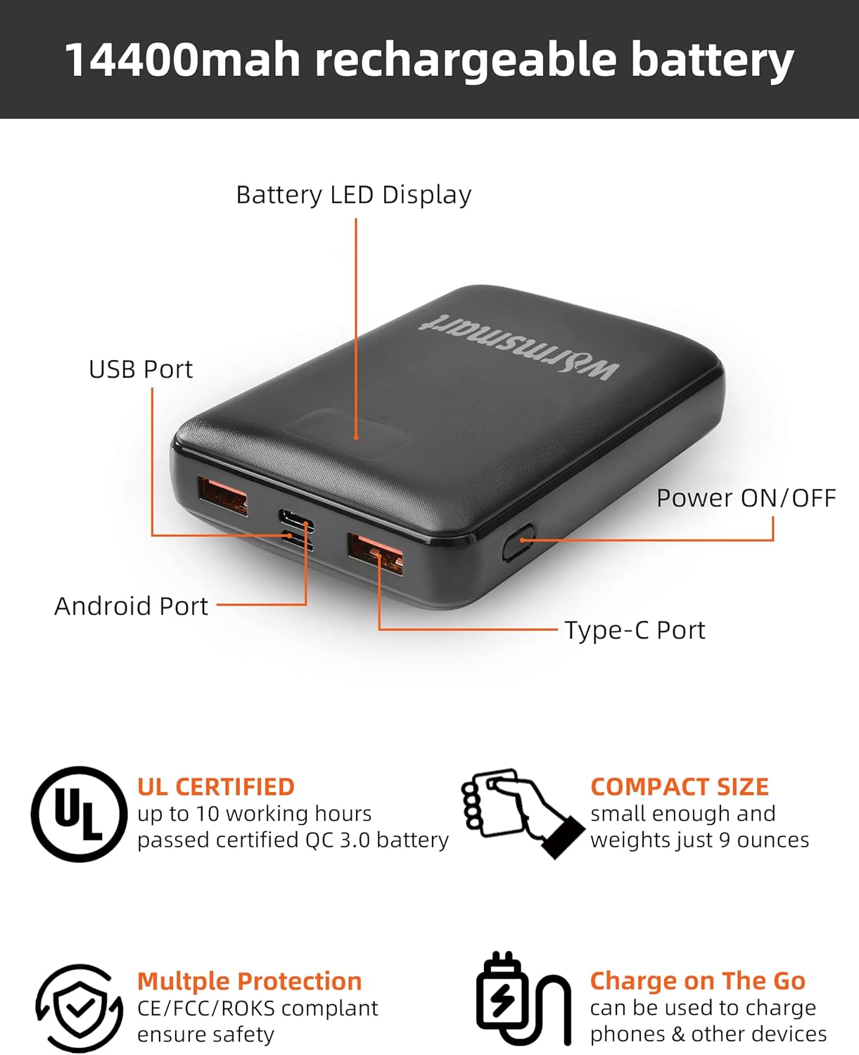 Heated Jacket for Men,9 Heating Zones with Battery Pack,Detachable Hood,Windproof & Waterproof Ideal Christmas Gift - Image 7