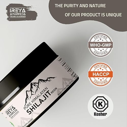 Miniatura 8 de Himalaya Shilajit Resina pura y original 1.05 oz (1.05 onzas) - Suplemento de hierbas ayurvédicas 100% natural para hombres y mujeres, aumenta la