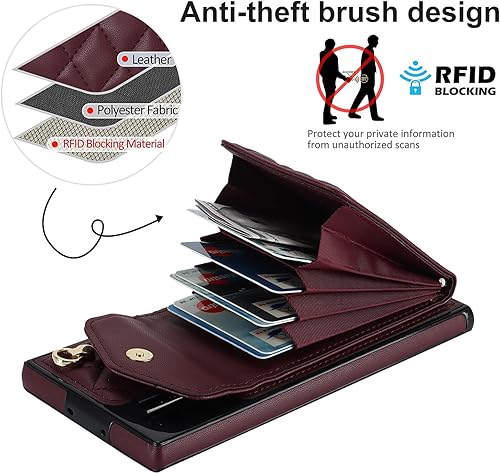 Miniatura 4 de Asuwish Funda de teléfono para Samsung Galaxy Note 10 5G con protector de pantalla de vidrio templado y correa para la muñeca, anillo con bloqueo