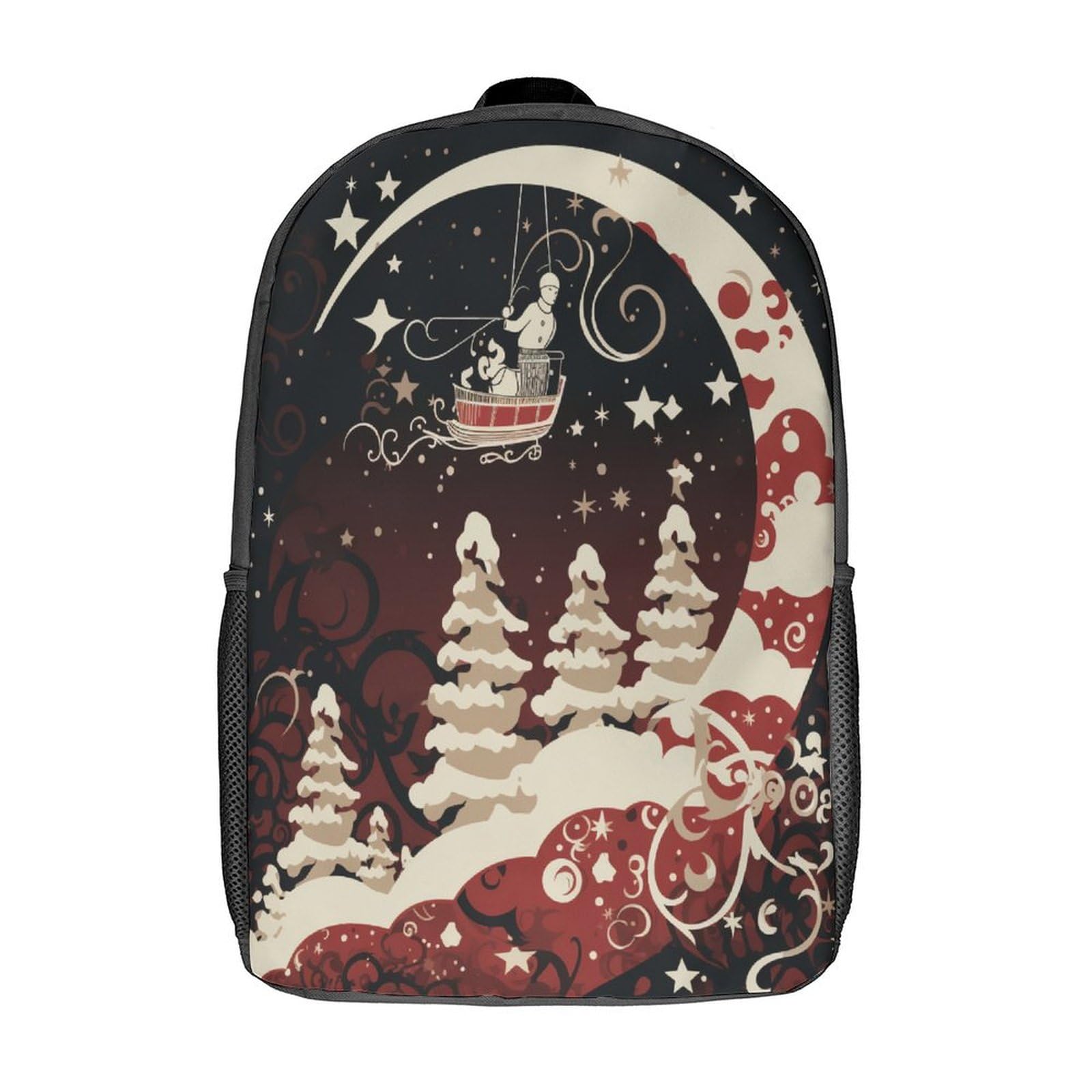 Sac à dos d'école motif de Noël 3D grand format 43,2 cm fille et garçon - 8