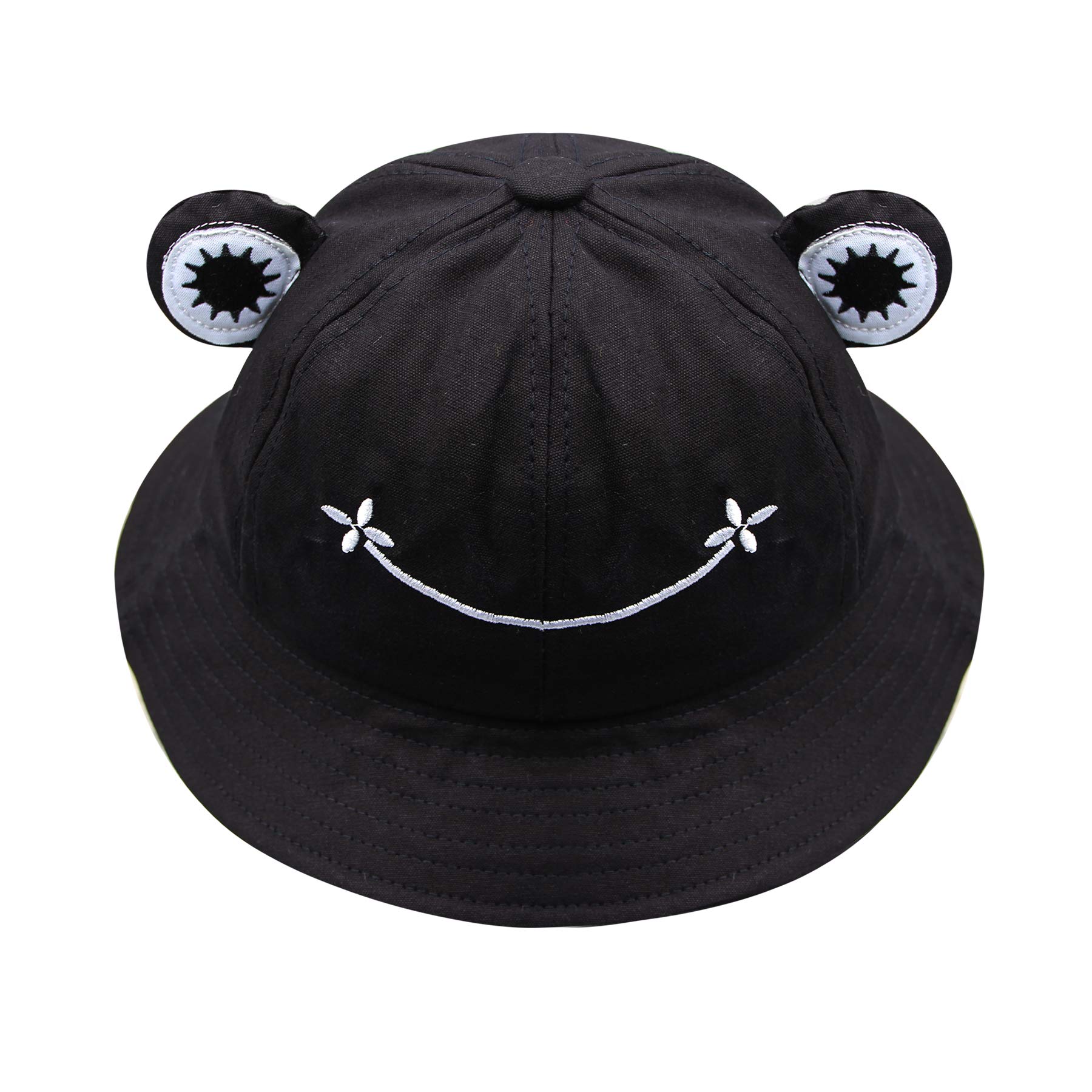 Cute Frog Mouse Ear Bucket Hat Wide Brim Sun Protection