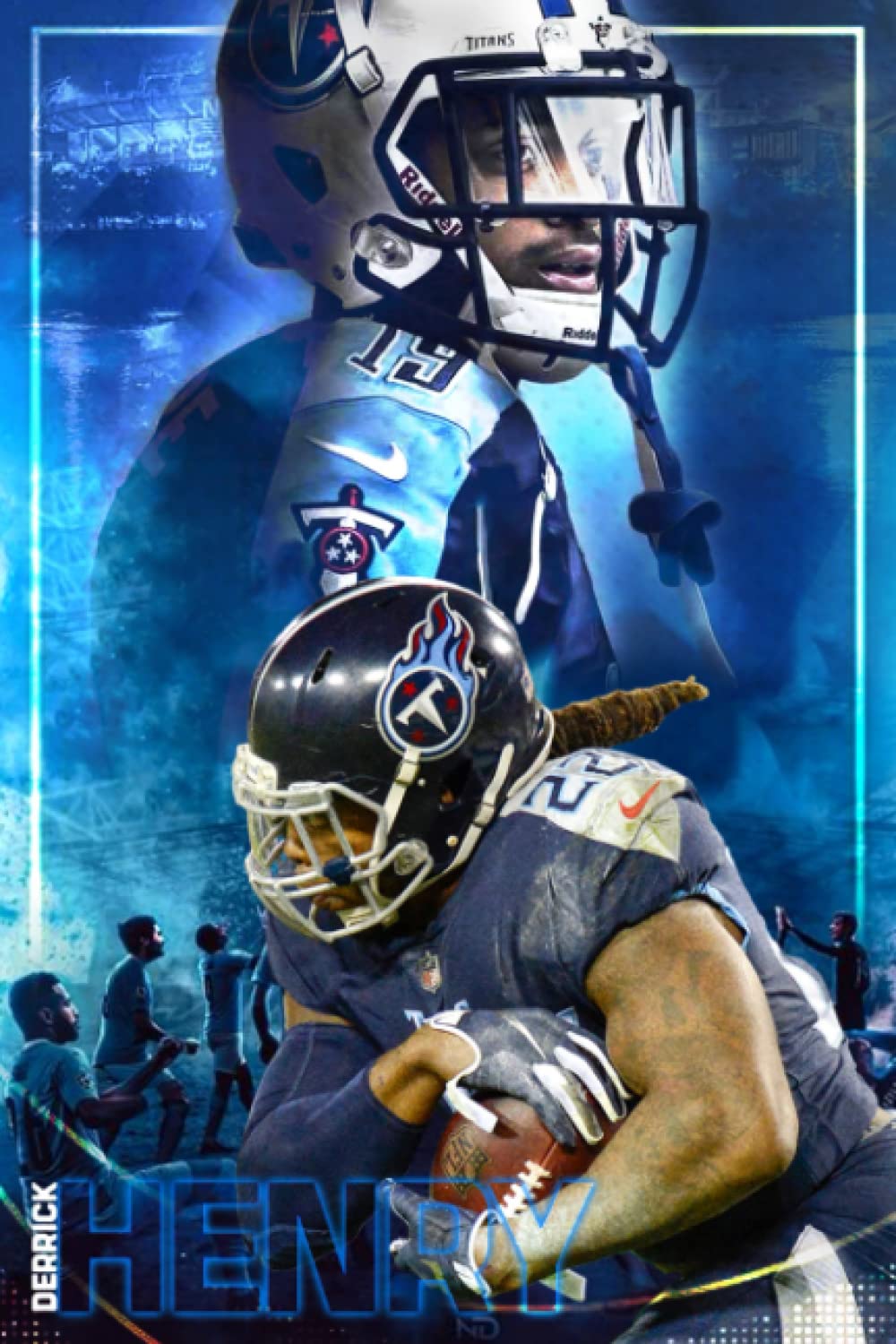 Dérrick Hènry Notebook: Cute College Wide Ruled Journal Notebook for School Students, Teen Boys and Girls, Kids, Women for Creative Writing ... (Derrick Henry Composition Notebooks)