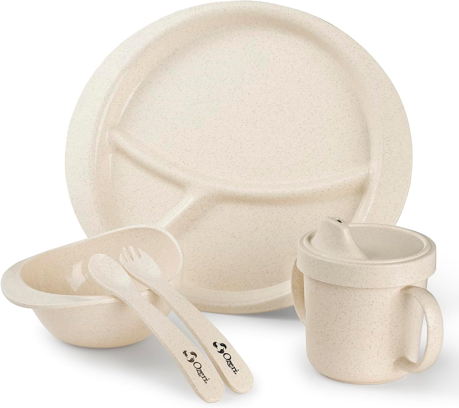 Ozeri Earth Dish Set For Kids, 100% Made from a Plant