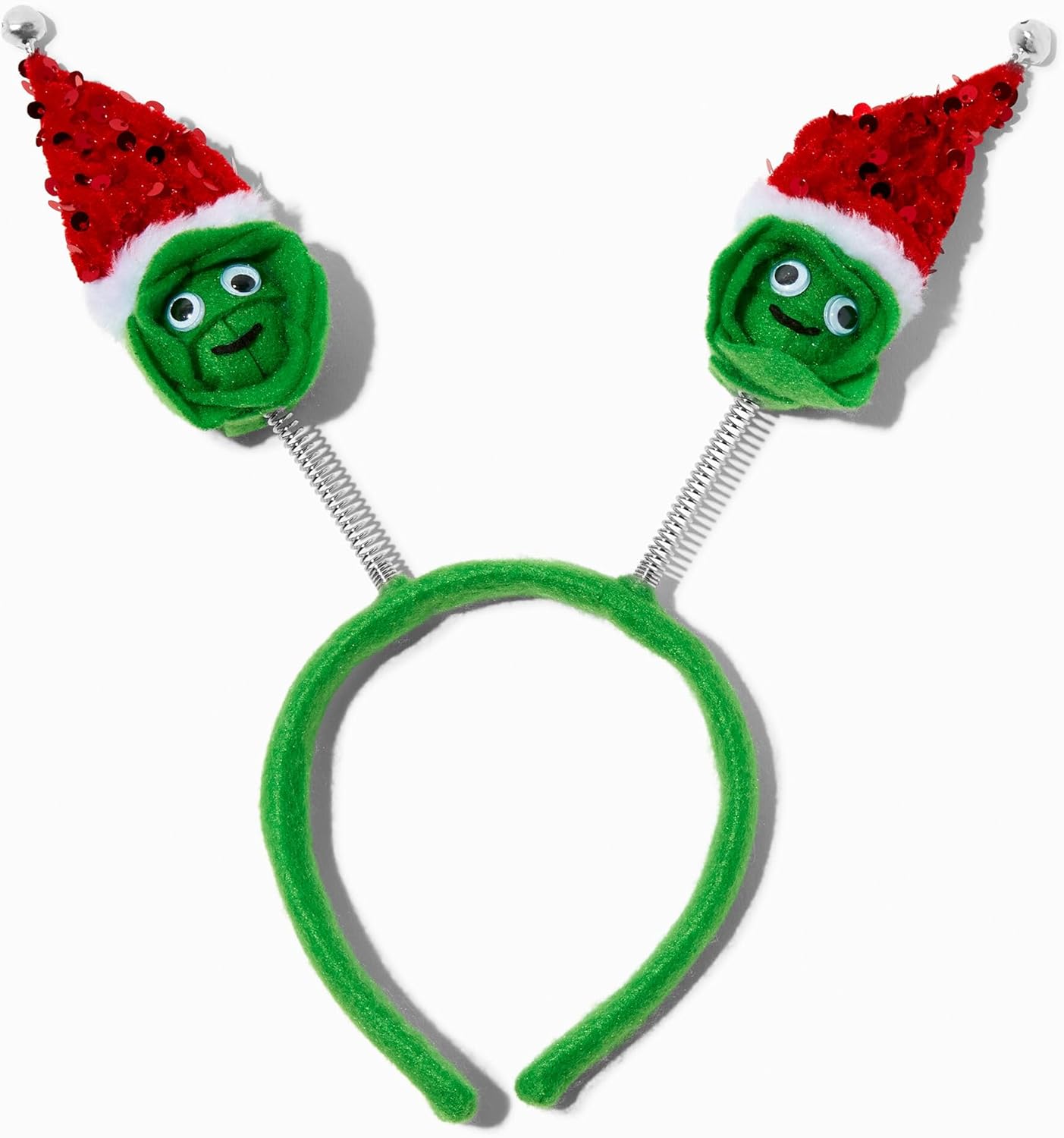 Claire's Christmas Headband, Holiday Theme Brussels Sprouts Bopper Headband, Festive Headwear