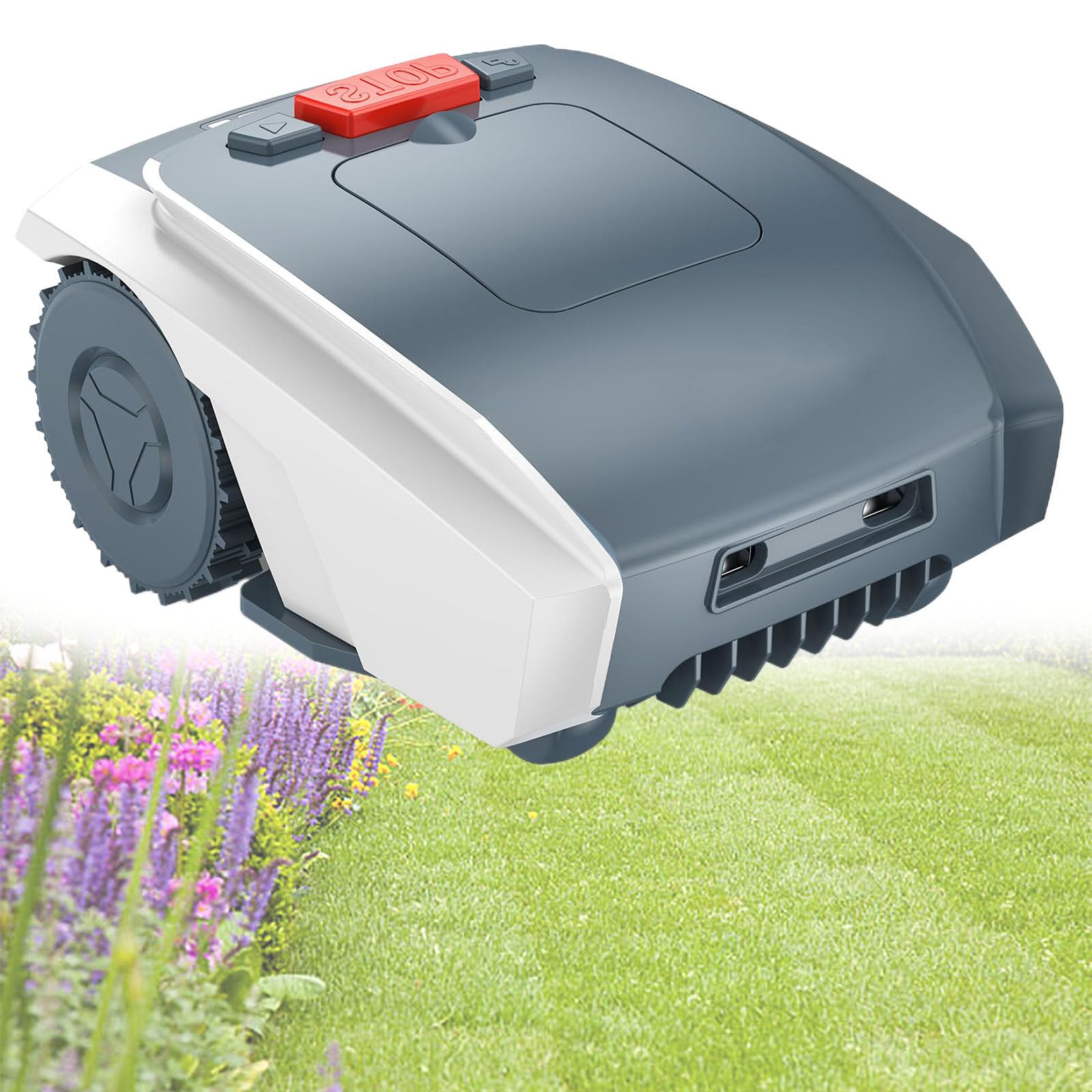 Cortacésped Robótico Inteligente, Cortacésped Automático con Navegación Precisa y Evitación de Obstáculos, Capacidades Todoterreno, Cortar Césped