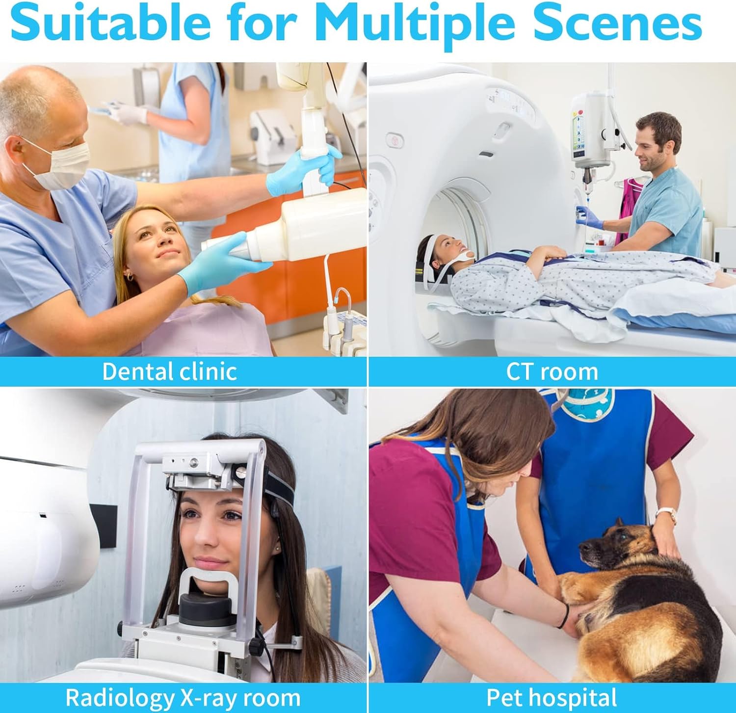 ANNWAH Lead Protection Glasses, 0.75mmpb X-ray Protection Glasses with Rim Guards Black Frame