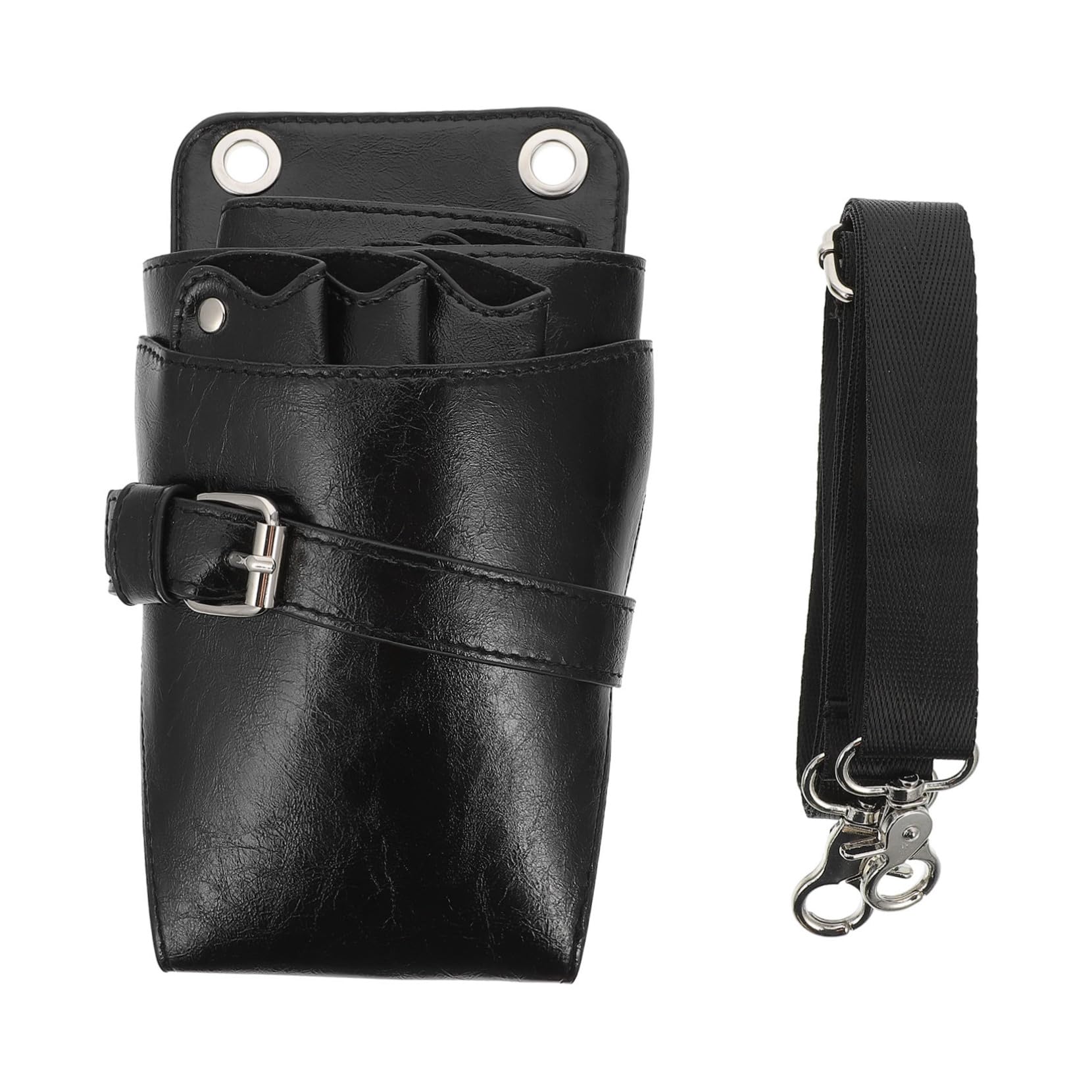 HAPINARY Hairdressing Scissors Bag Multi-pocket Barber Bag Lightweight Belted for Hair Stylists