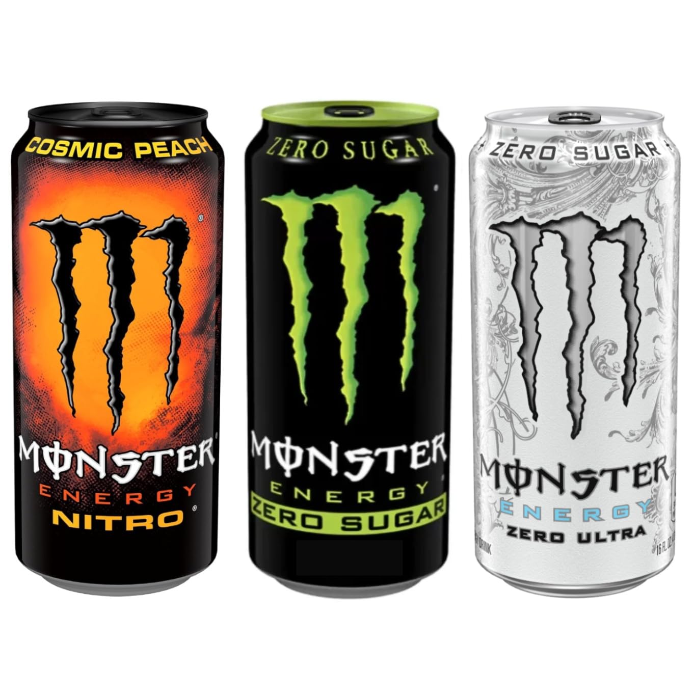 Monster Energy superdry ＆ cosmicpeach Monster Nitro Energy - Peach, Super Dry or Variety (Pack of 16