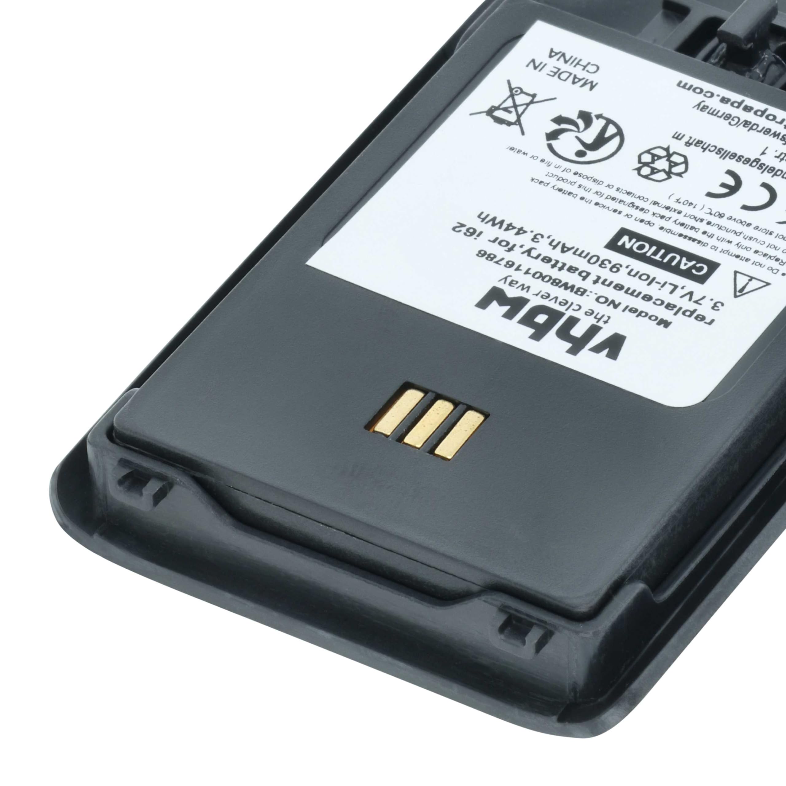 vhbw 10x batteria compatibile con Alcatel Omnitouch 8118, 8128 telefono fisso cordless (930mAh, 3,7V, Li-Ion) nero