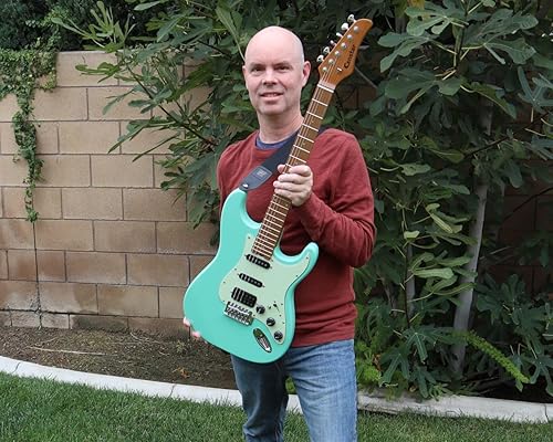 Miniatura 7 de Guitarra eléctrica, bobina dividida H-S-S Pickups guitarra eléctrica de 6 cuerdas, cuerpo de caoba asada y cuello de arce, guitarras eléctricas