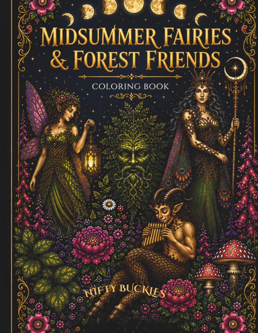 MIDSUMMER FAIRIES & FOREST FRIENDS: COLORING BOOK