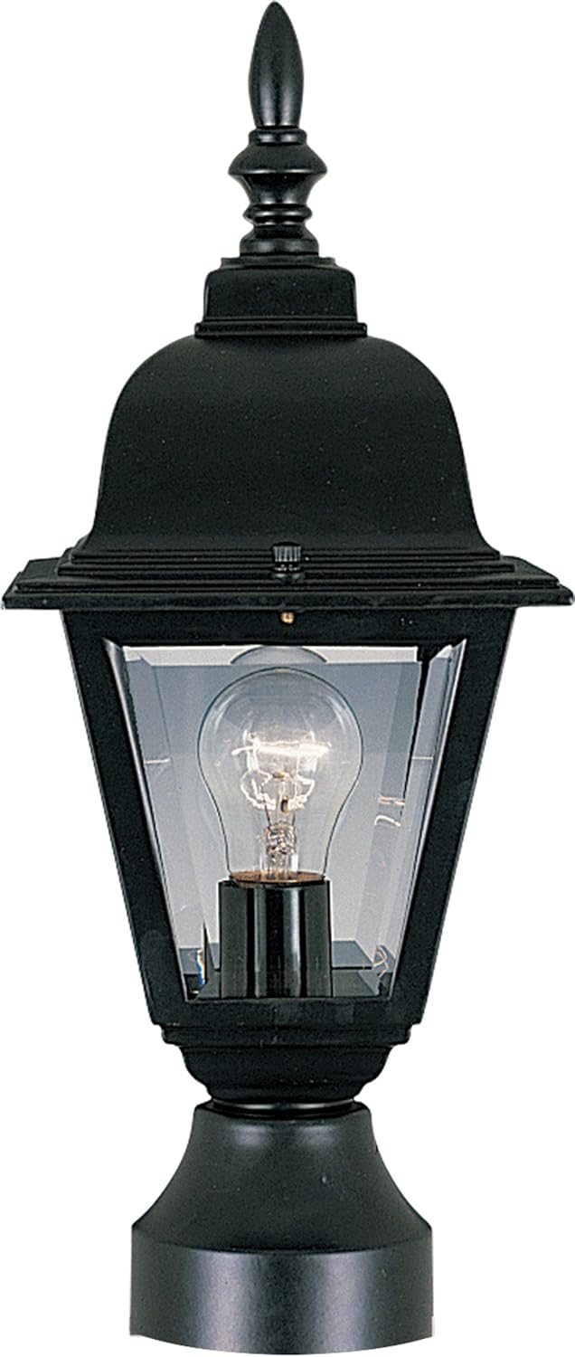 Maxim Cast-1 Light Outdoor Pole/Post Mount in Early American Style-6 Inches Wide by 15 inches high