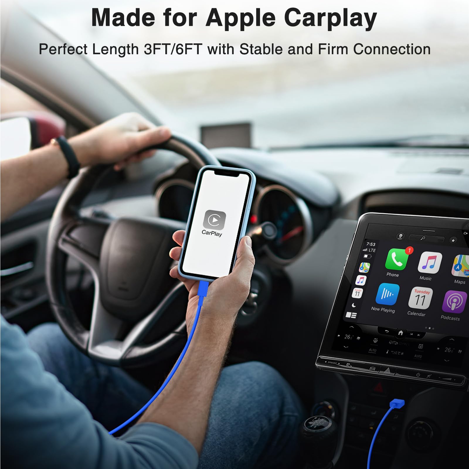 Cavo USB Type-C Ricarica Rapida [2Pezzi/1M+2M] Cavo iPhone 17 16 15 Pro Max Qriginale Apple USBC,Cavo USB A a USB C,Cavo Tipo C per iPhone16 17 15 Pro/iPhone 17 Air/iPad Pro/Air,Galaxy S25/S24/S23-Blu