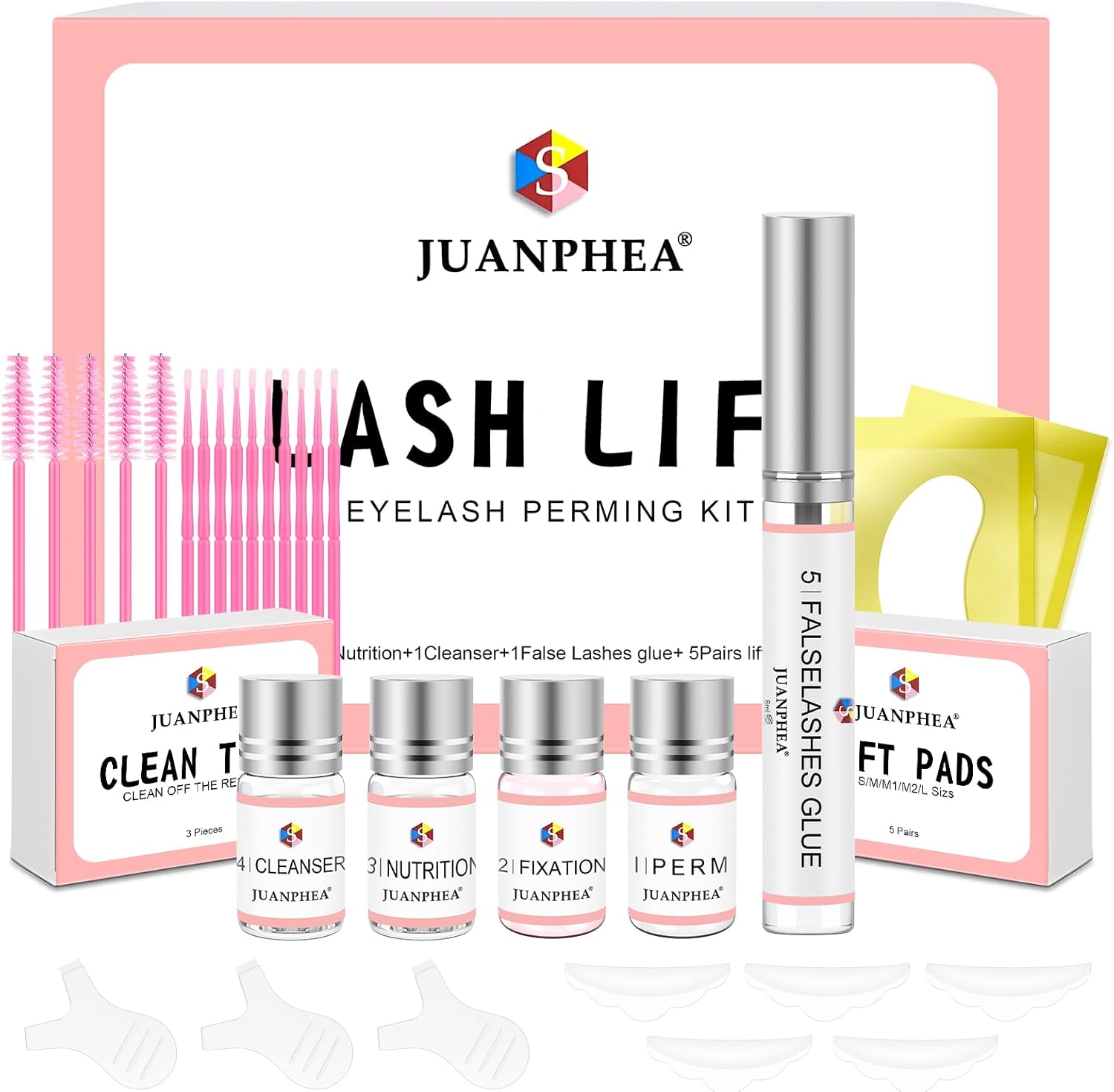 JUANPHEA Lash Lift Kit,Eyelash Perm Kit,Professional Eyelash Lift Set ...