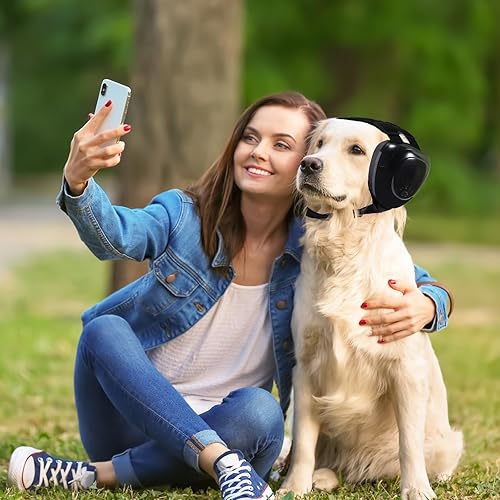 Miniatura 6 de Orejeras para perros, orejeras para perros, protección contra el ruido, 29 dB NRR con cancelación de ruido para perros, auriculares para perros