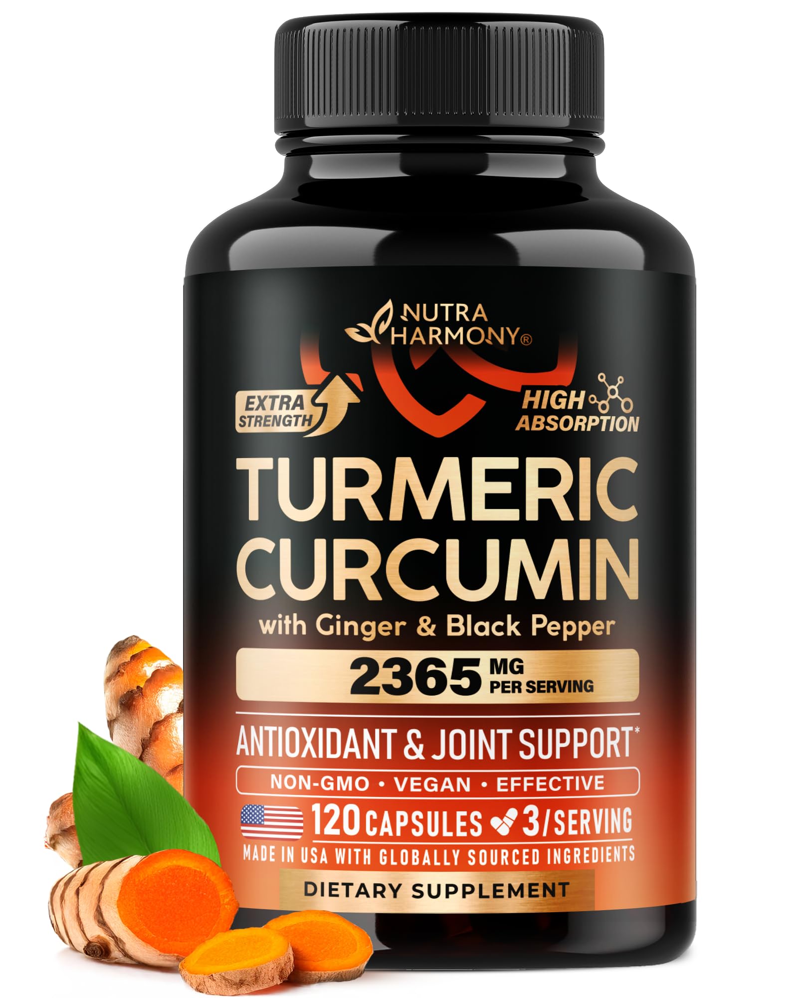 Nutra Harmony Turmeric Curcumin Supplement