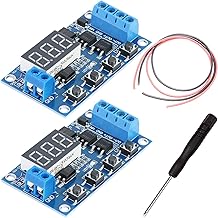 Youmile 2個DC 5V-36VリレーモジュールのデジタルLEDリレーボードトリガーサイクルスイッチ遅延タイマーモジュール�