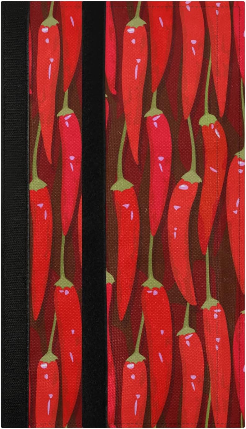 Red Chili Pepper Seamless Refrigerator Door Handle Covers Kitchen Seasoning Keep