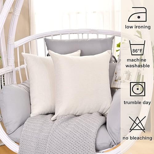 Miniatura 7 de Fundas de almohada de sublimación en blanco de 16 x 16 pulgadas, fundas de almohada beige a granel para vinilo de transferencia de calor, juego de 6