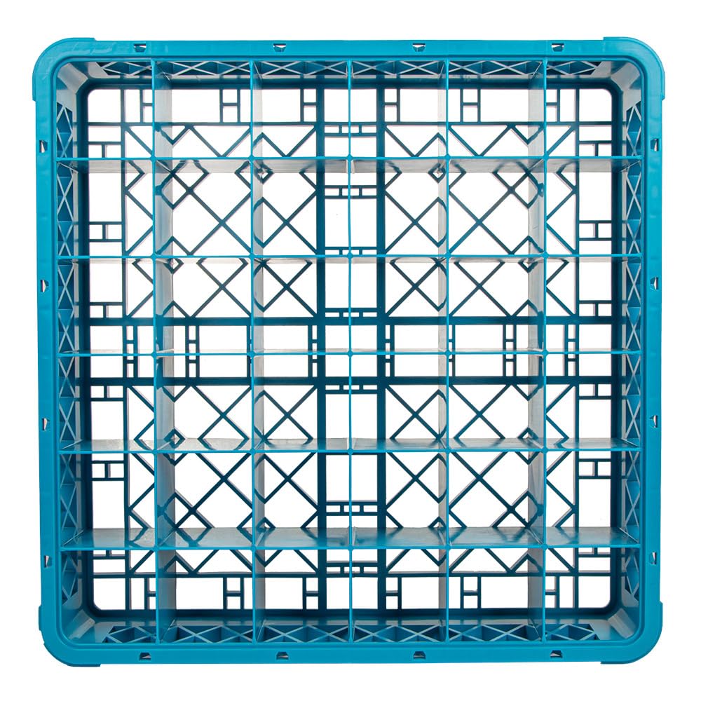 Rack Lavastoviglie a 36 scomparti Bicchieri 50X50X10 Cm Blu Pp