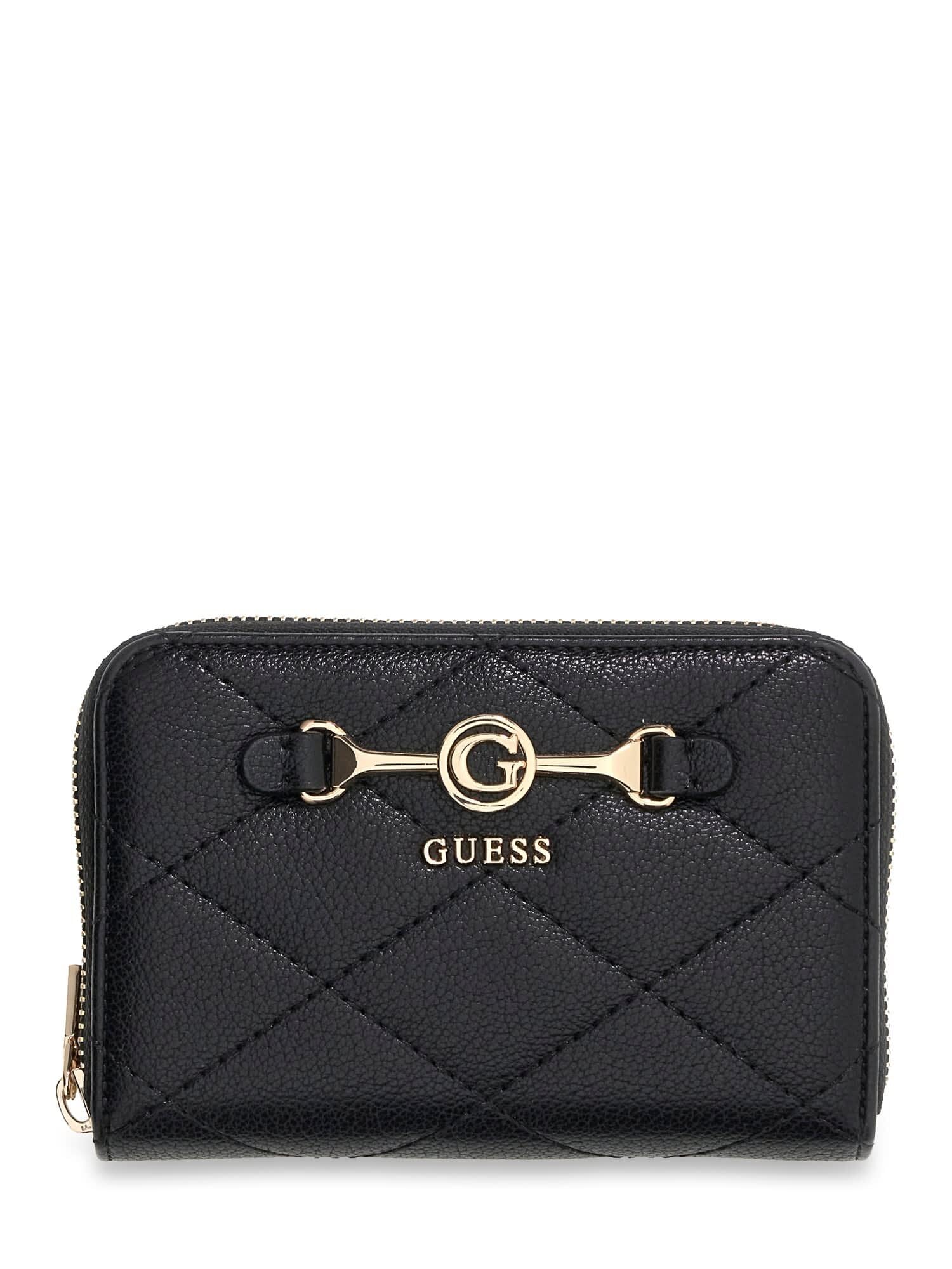 GUESS portafoglio Frances SLG Zip Around Wallet Black nero