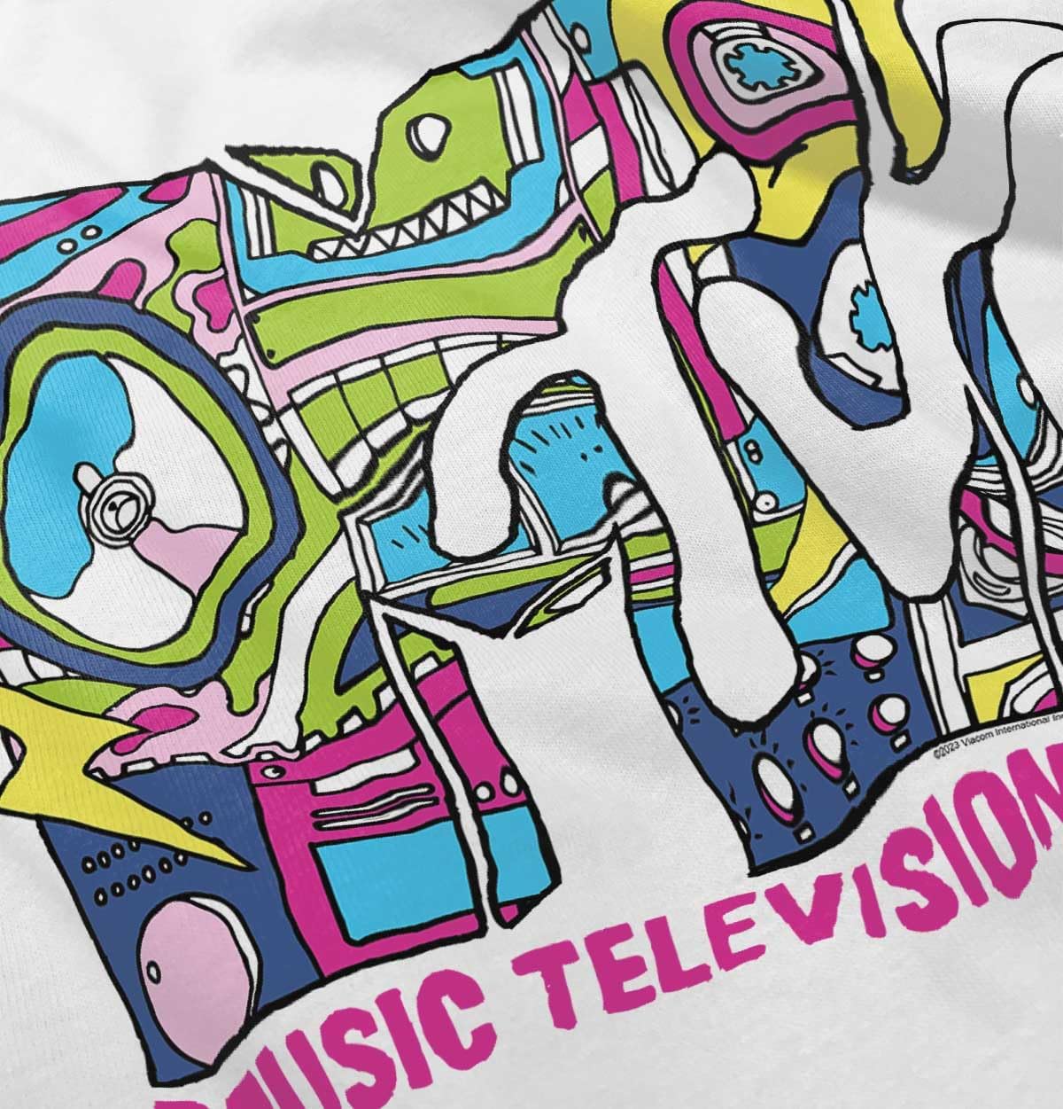 Retro MTV Music Lightning Bolt Logo Toddler Boy Girl T Shirt